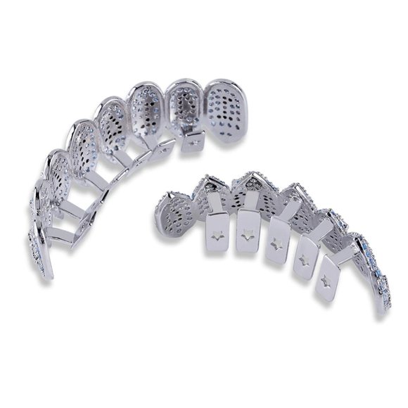 Iced Out Hip Hop Vampire Grills ICED OUT